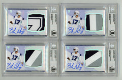 Brandon Aubrey 2023 Hits Memorabilia Silver H RPA Patch Auto RC #/17 BGS BAS-4