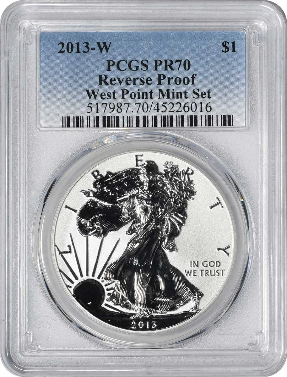 2013-W American Silver Eagle Dollar West Point Mint Set Reverse PR70 PCGS-1