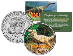 DEINONYCHUS * Collectible Dinosaur * JFK Kennedy Half Dollar U.S. Colorized Coin-1