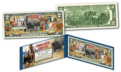 FAMOUS NATIVE AMERICANS Buffalo Bison Official Genuine Legal Tender U.S. $2 Bill-2
