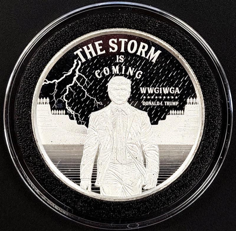 The Storm is Coming, Donald J. Trump, 47th President, 1 Troy Oz .999 Fine Silver-3