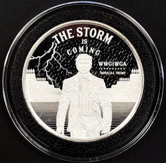 The Storm is Coming, Donald J. Trump, 47th President, 1 Troy Oz .999 Fine Silver-3