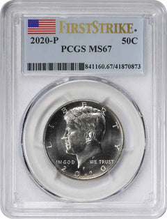 2020-P Kennedy Half Dollar MS67 First Strike PCGS-1