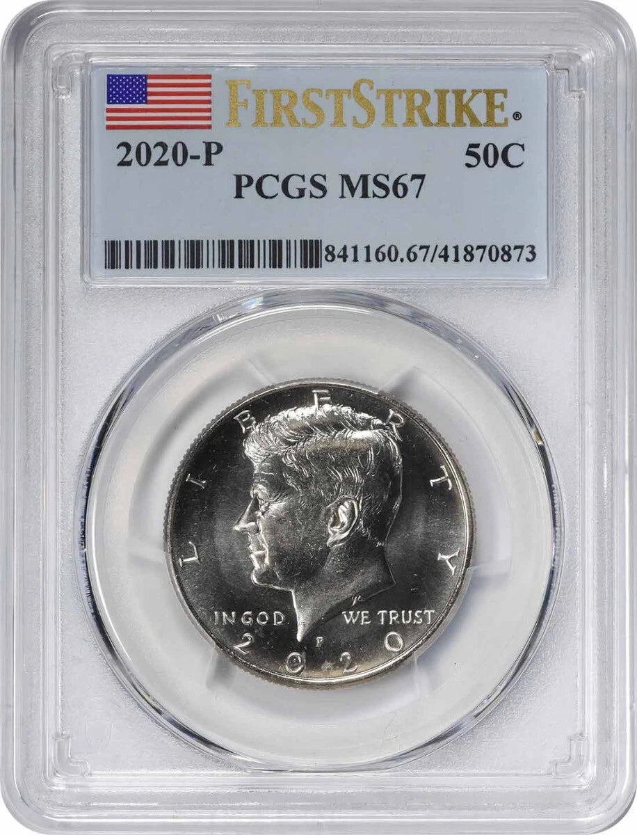 2020-P Kennedy Half Dollar MS67 First Strike PCGS