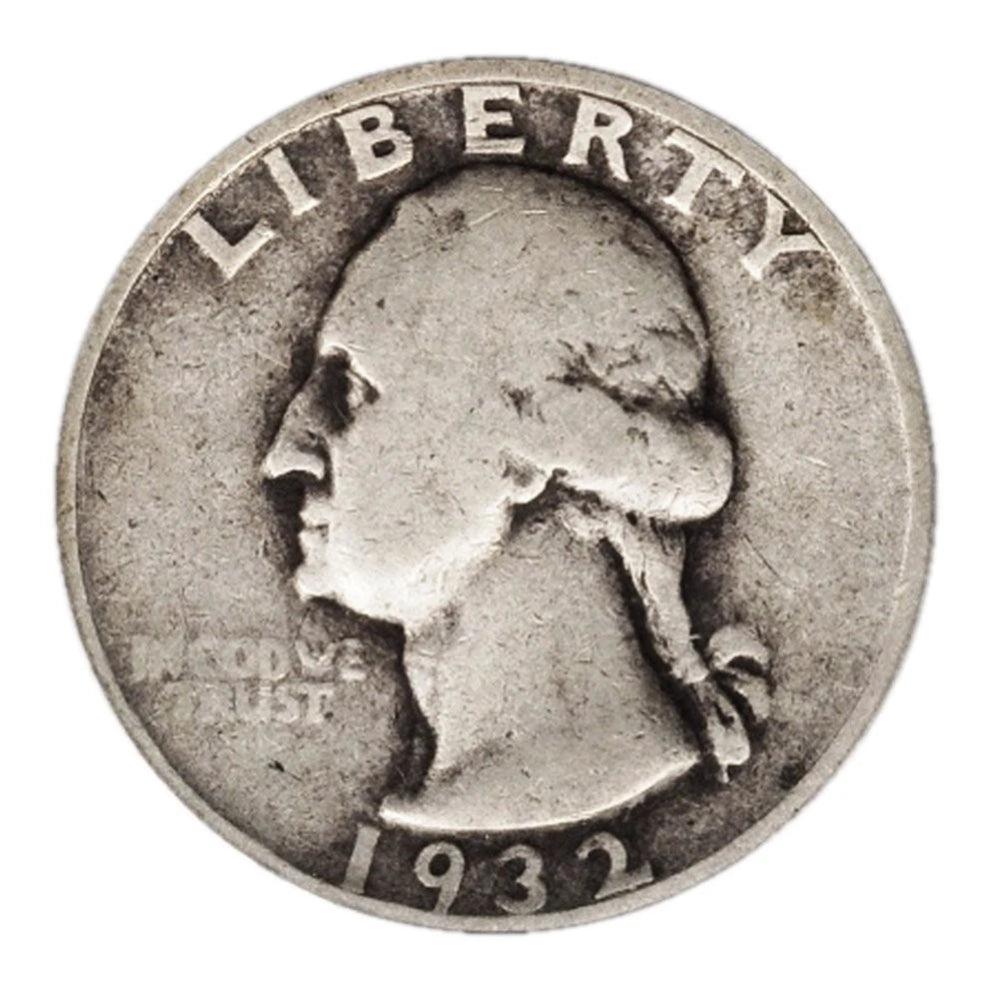 Moneda de 25 centavos de Washington de plata al 90 % y 0,25 centavos con cara fina y fecha aleatoria-2