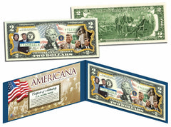 THE KENNEDYS - Americana - Genuine Legal Tender US $2 Bill Officially Licensed-2