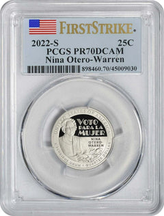 2022-S Nina Otero-Warren American Women Washington Quarter PR70DCAM FS PCGS-1