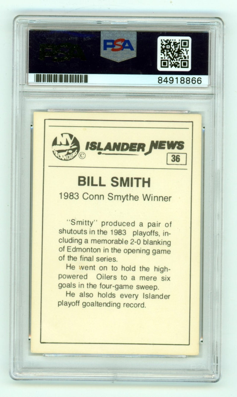 Billy Smith 1983-84 Islander News #36 Signed PSA Authentic Auto Islanders HOF-2