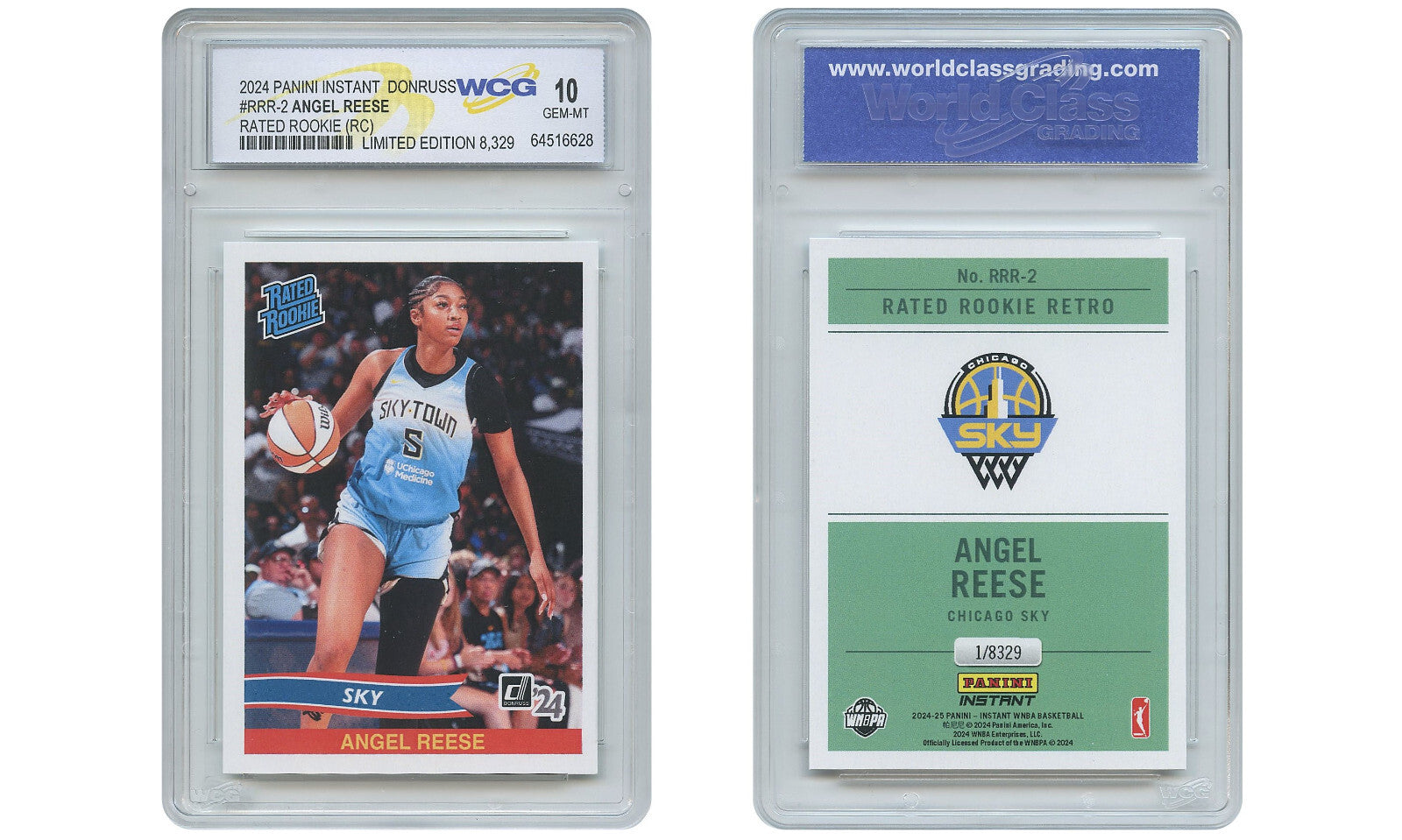 2024 Panini Instant Donruss WNBA Angel Reese RATED ROOKIE #RRR2 – GEM-MINT 10-2