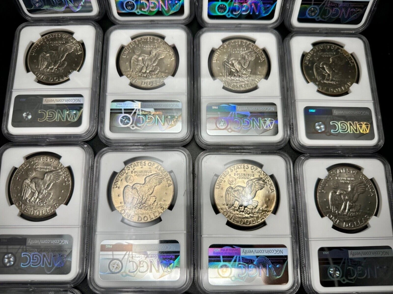 Estate Coin Lot 5x US Eisenhower Ike Dollars ✯ PCGS Certified✯ S P D Proof Unc-4