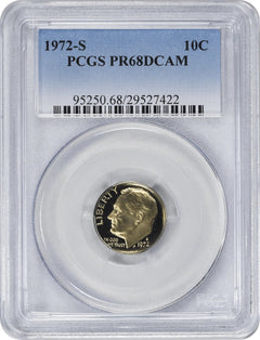 1972-S Roosevelt Dime PR68DCAM PCGS-1