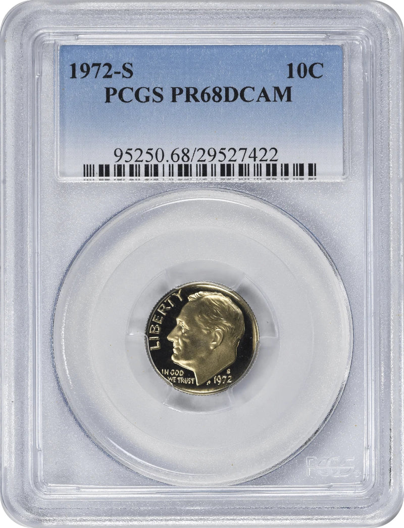 1972-S Roosevelt Dime PR68DCAM PCGS-1