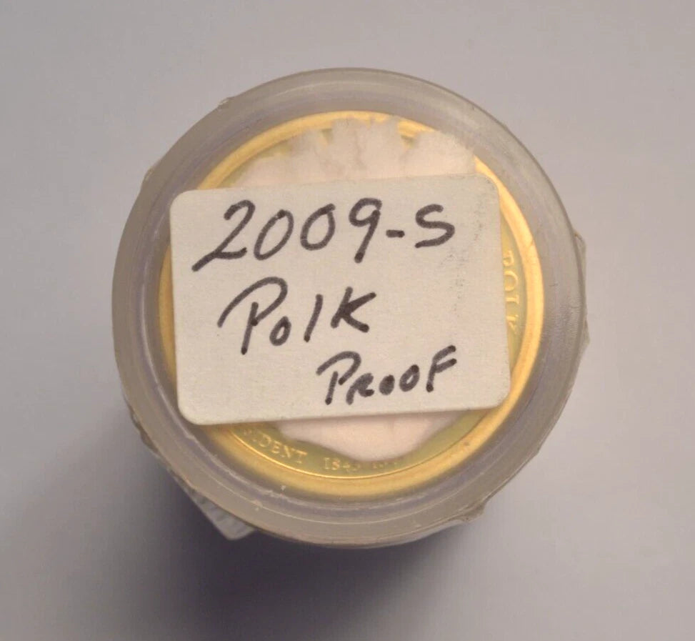 2019-S James Polk Presidential $1 Proof Coins in Sealed Tube-2