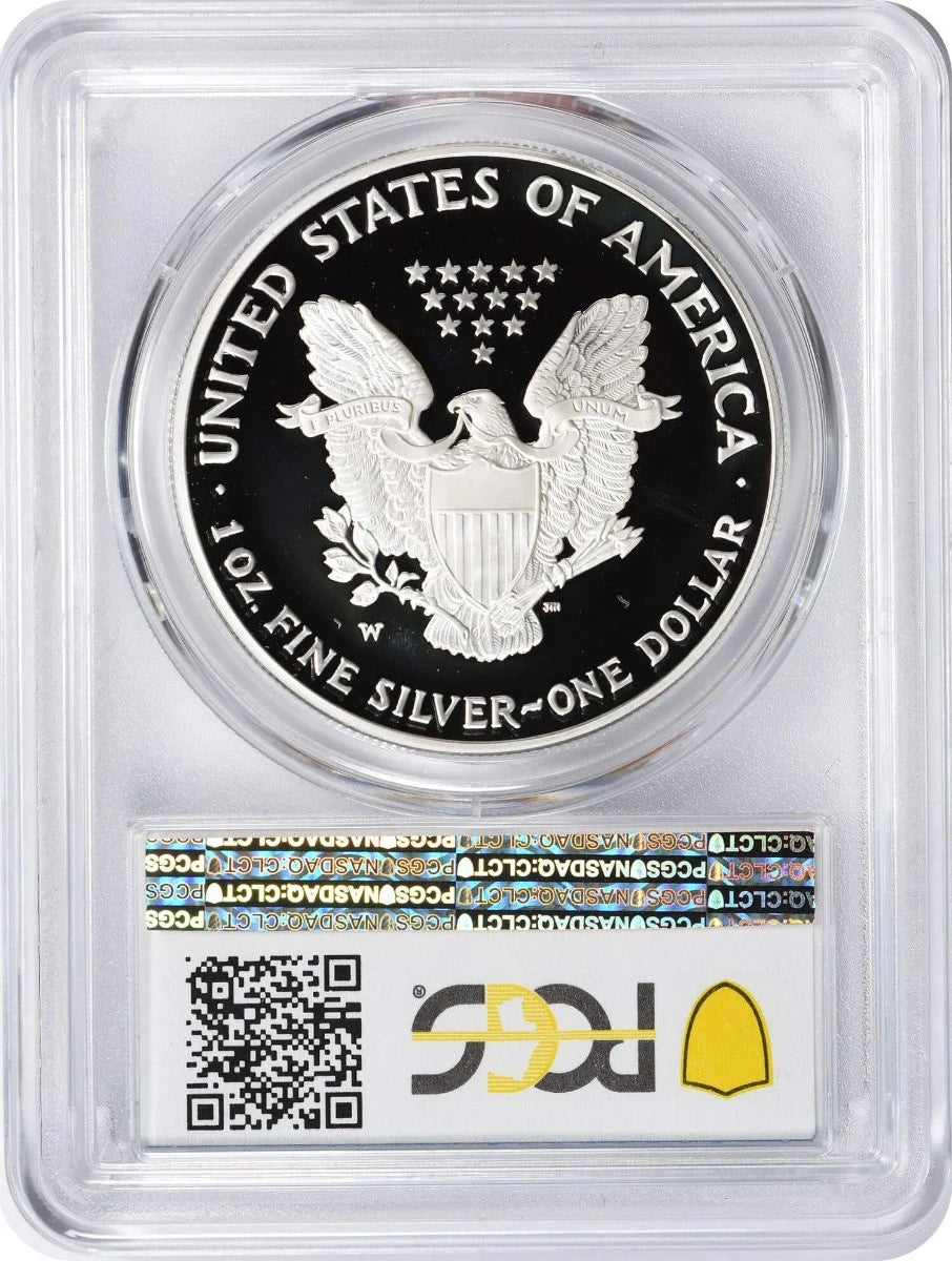 2006-W American Silver Eagle Dollar PR70DCAM PCGS Proof 70 Deep Cameo-2