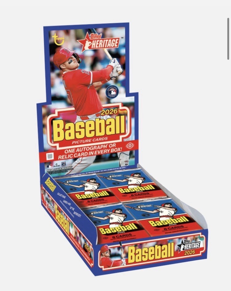 2026 Topps Heritage Baseball Factory Sealed Hobby Box-1