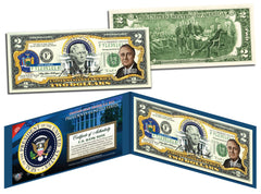 FRANKLIN D ROOSEVELT * President 1933-1945 * Colorized $2 Bill US Legal Tender-2