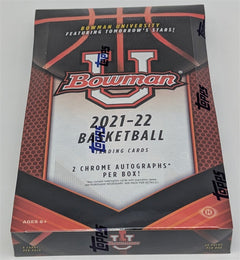 Factory Sealed Hobby Box 2021-22 Bowman University Basketball Cards-1