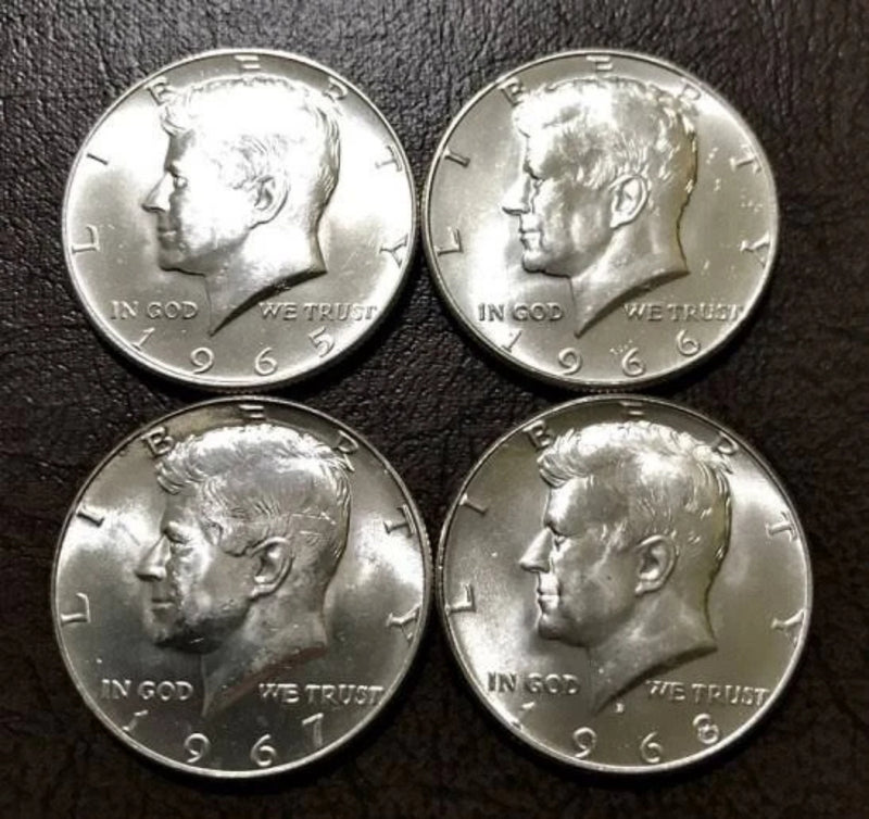 1, 1965 - 1970 Kennedy Half Dollar - UNCIRCULATED - 40% Silver - Choose Quantity-2