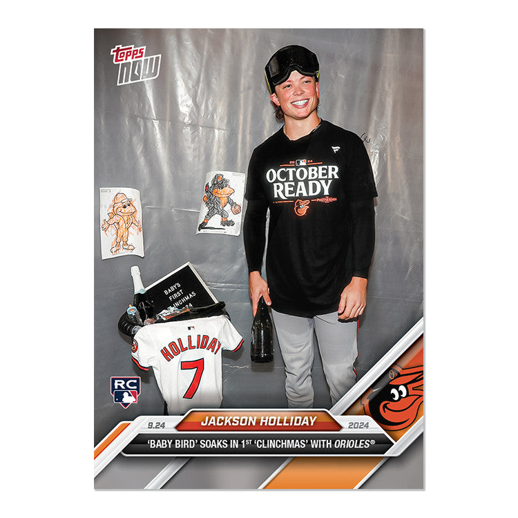 Graded 10 Jackson Holliday #749 RC Rookie Card 2024 Topps Now BABY BIRD-2