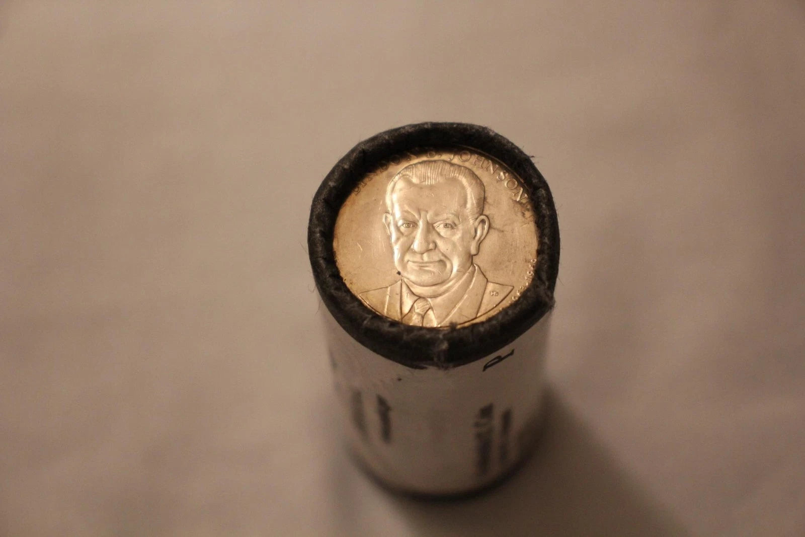 2015-P Lyndon B. Johnson Presidential $1 Coin Roll of $25 Unc US Mint BU-8