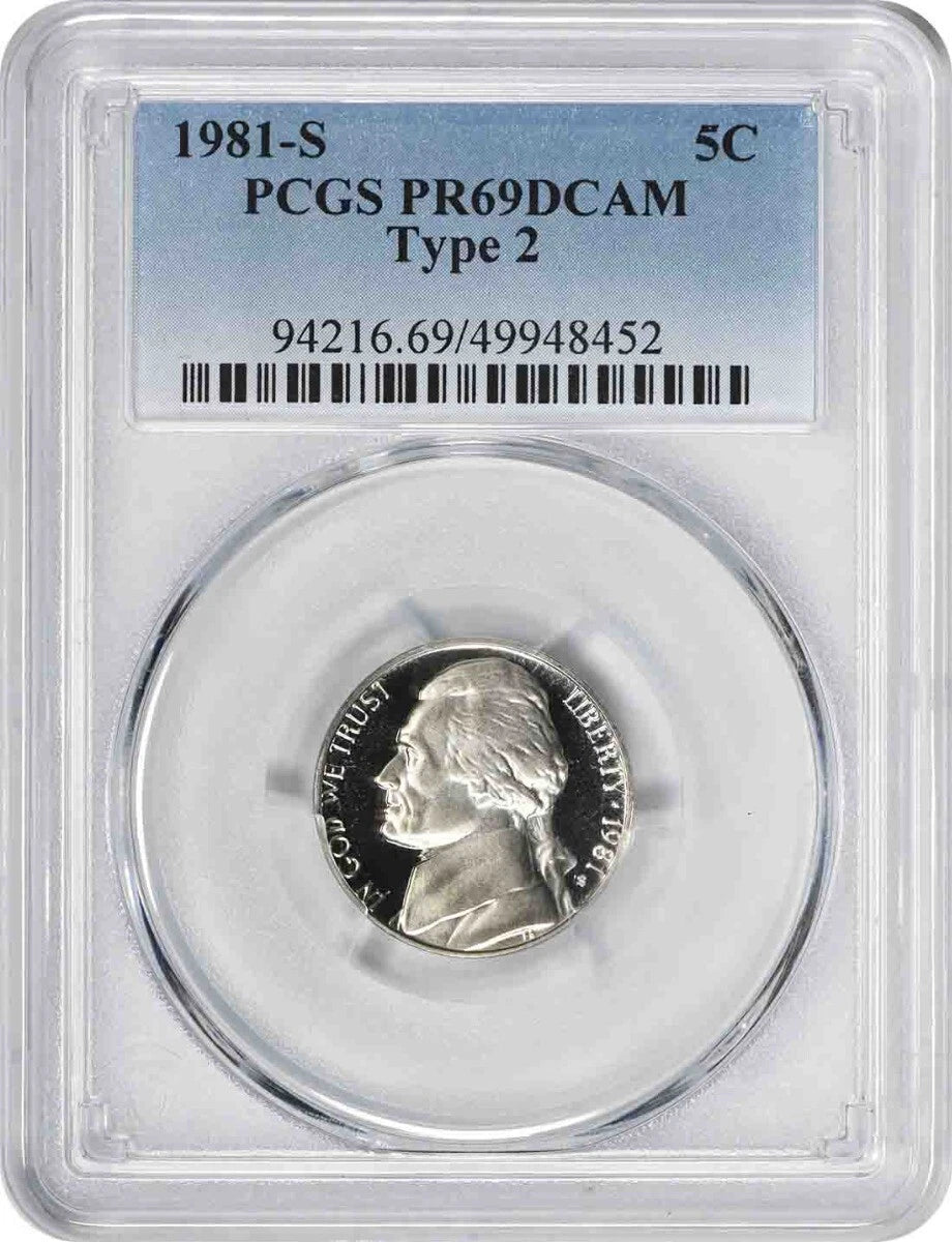 1981-S Jefferson Nickel Type 2 PR69DCAM PCGS-1