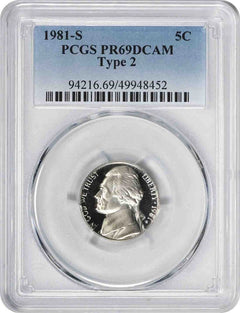 1981-S Jefferson Nickel Type 2 PR69DCAM PCGS-1