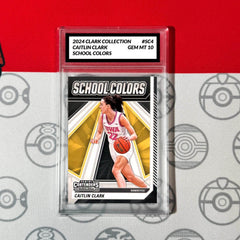 Graded 10 Caitlin Clark Collection #SC4 RC Rookie School Colors Panini 2024-1