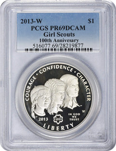 2013-W Girl Scouts Commemorative Silver Dollar PR69DCAM PCGS-1