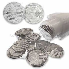 Lote de 10 x 1/10 oz de plata águila doble ronda de décima-6