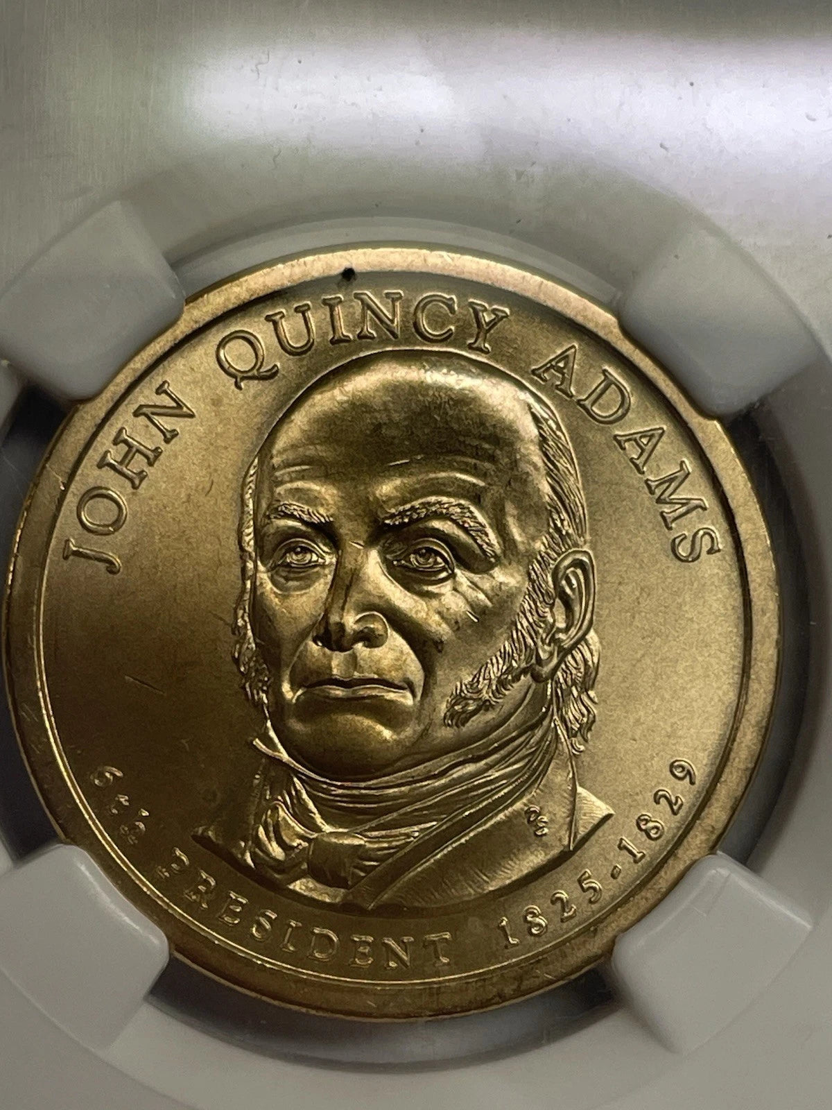 2008-P John Quincy Adams One Dollar SMS NGC MS66-10
