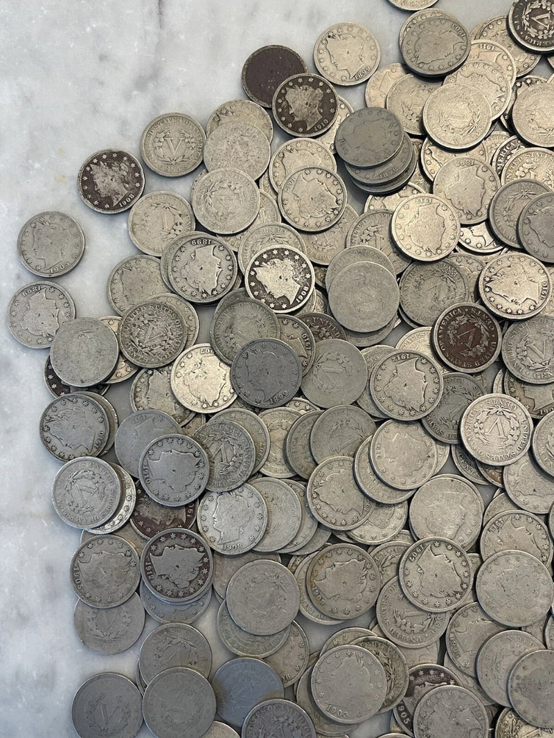 [Lot of 40] V Nickels Liberty Full Roll - Full Readable Dates Choose # of Lots!-2
