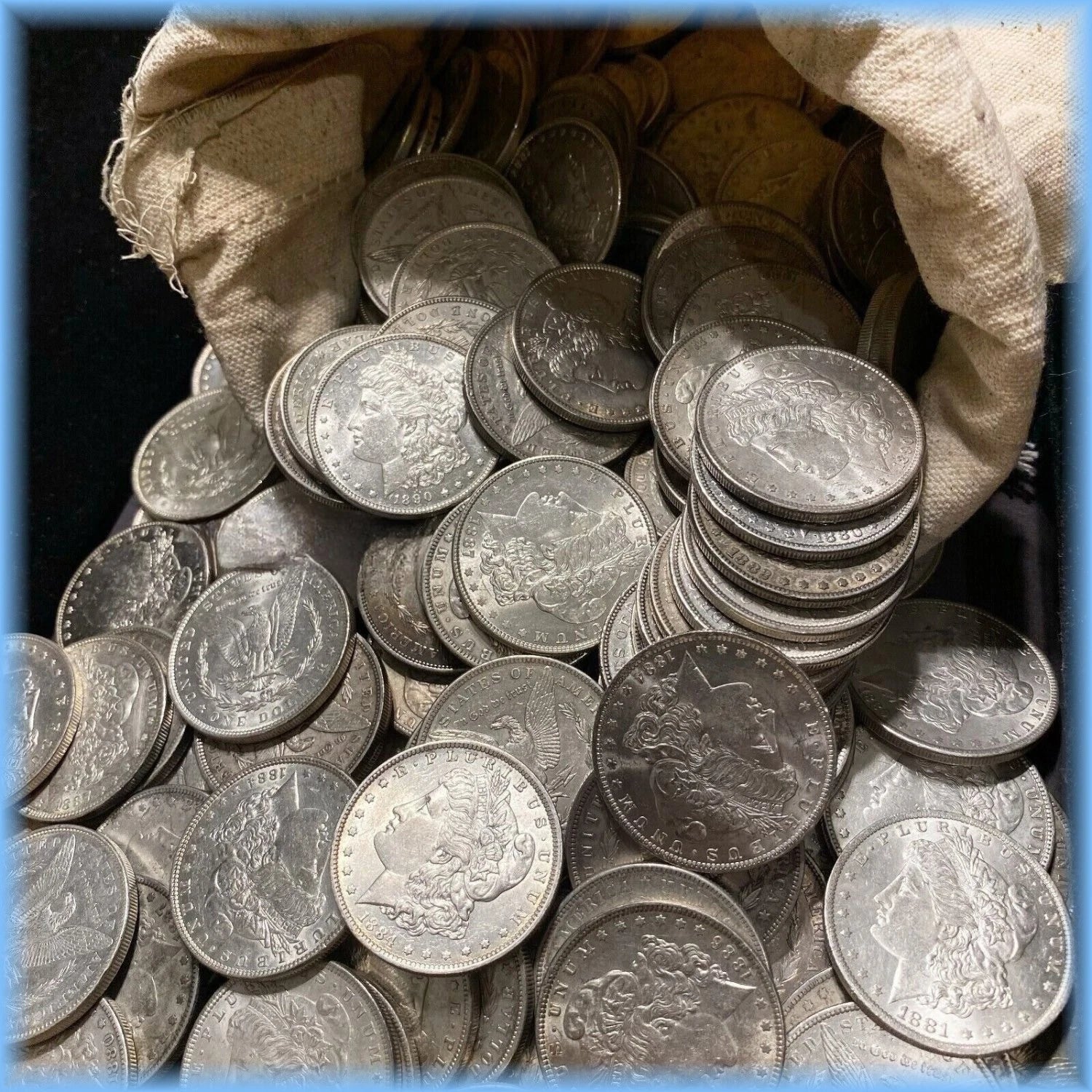 ~ AU/UNC Morgan Silver Dollars From Bag Roll Estate Hoard Sale ~ Uncirculated!-1