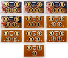 2007-2016 Presidential Dollar 39 Coin S Proof Set wOriginal Mint Lenses (No COA)-11