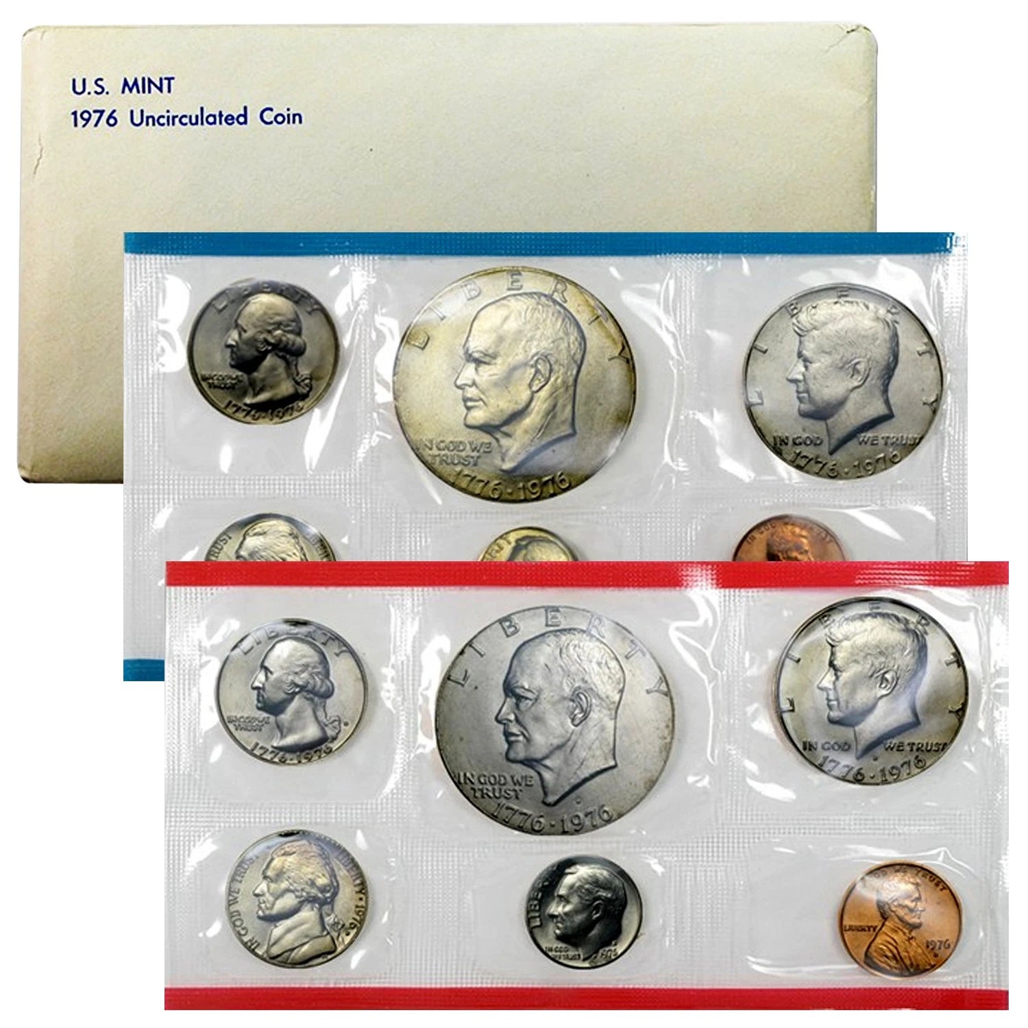 Juego de monedas de la Casa de la Moneda de EE. UU. de 1976-1