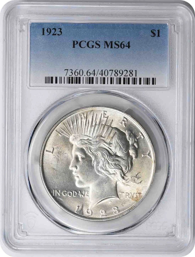 1923 Peace Silver Dollar MS64 PCGS-1