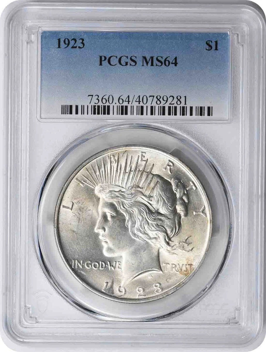 1923 Peace Silver Dollar MS64 PCGS