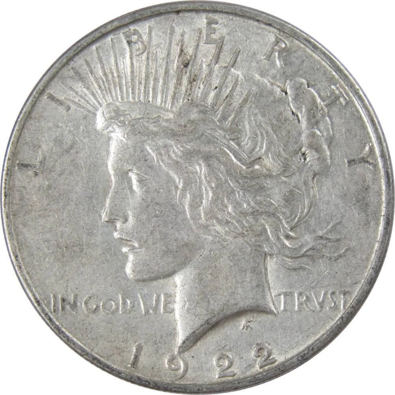 1922 D Peace Dollar XF EF Extremely Fine 90% Silver $1 US Coin Collectible-1