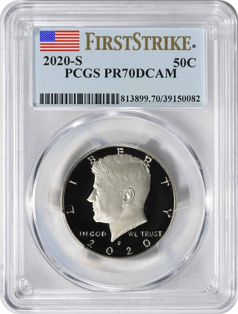 2020-S Kennedy Clad Half Dollar PR70DCAM First Strike PCGS-1
