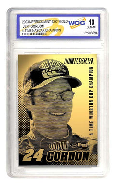 2003 JEFF GORDON 4-Time Nascar Champion 23K GOLD CARD - GEM-MINT 10 *Lot of 5*-1
