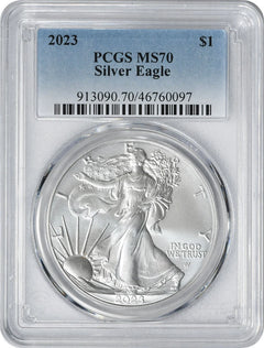 2023 $1 American Silver Eagle MS70 PCGS-1