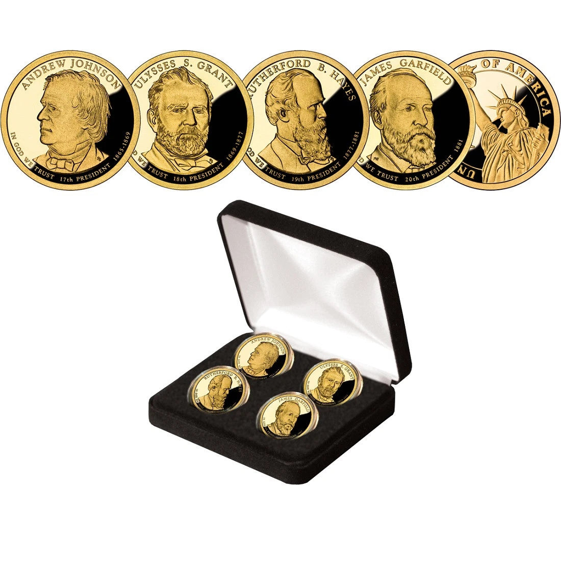 2011 Presidential Proof Dollar Collection with FREE Collectors Gift Box