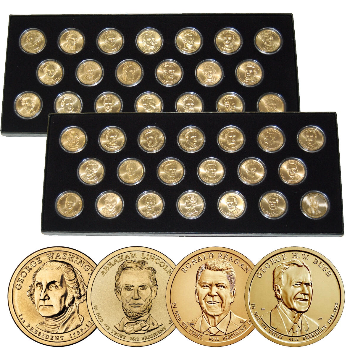Complete Uncirculated Presidential Dollar Collection (2007-2020)-1