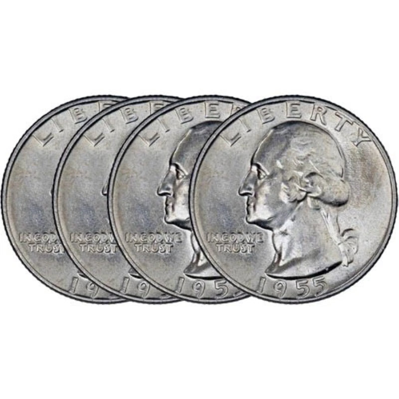 Silver Washington Quarters ($1 Face Value - Circulated)-2