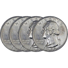 Silver Washington Quarters ($1 Face Value - Circulated)-2
