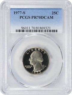 1977-S Washington Quarter PR70DCAM PCGS-1