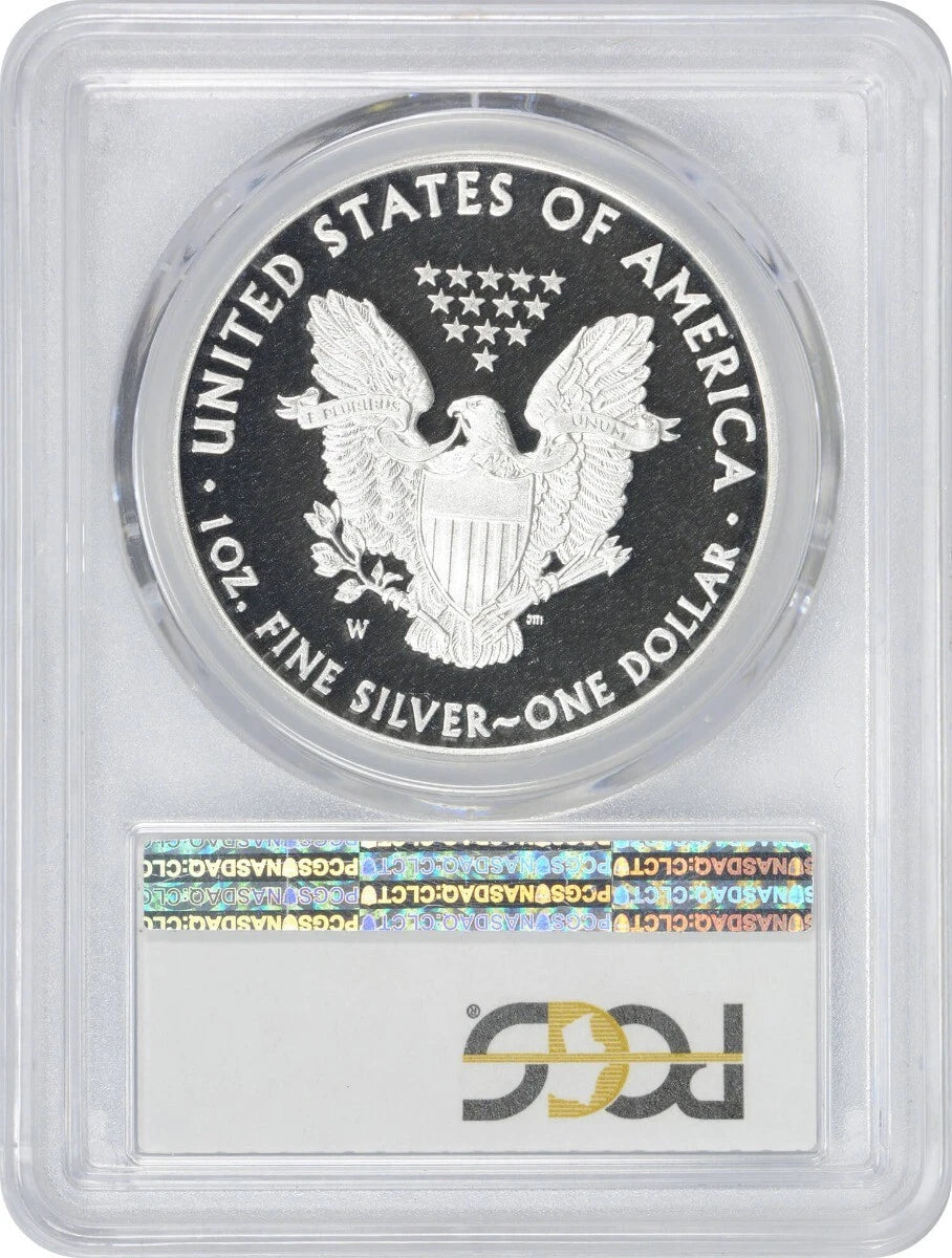 2015-W American Silver Eagle Dollar PR70DCAM PCGS Proof 70 Deep Cameo