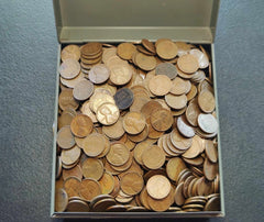 LOT of 500 (10 ROLLS) Unsearched Lincoln Wheat Cents 1c Old U.S. Estate Coin Lot-6