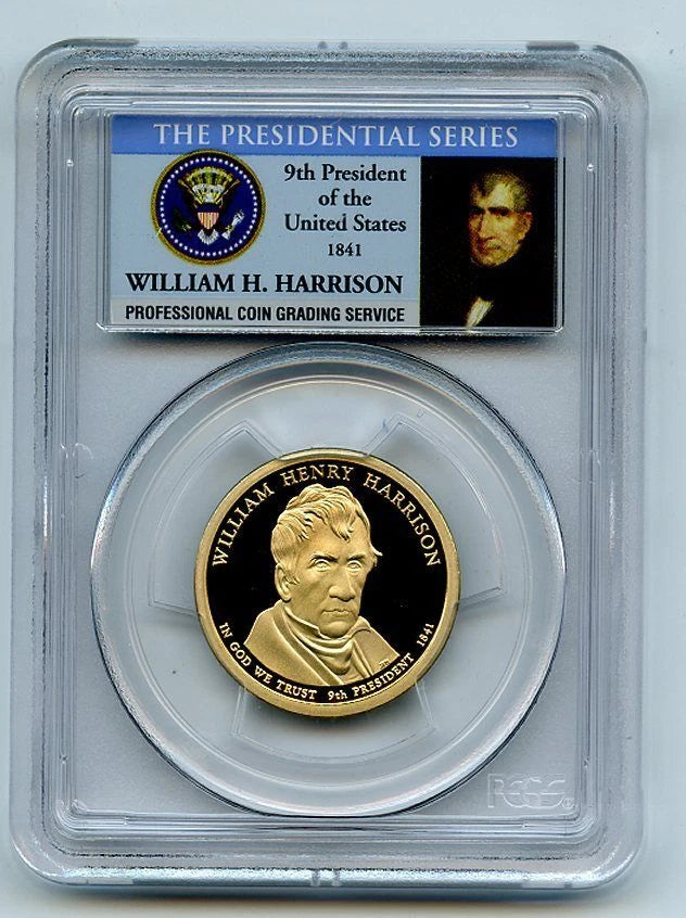 2009 S $1 William Henry Harrison Dollar PCGS PR70DCAM-2