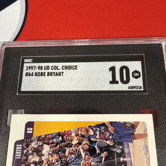 SGC 10 Kobe Bryant #64 1997-98 Upper Deck Collectors Choice SGC-3