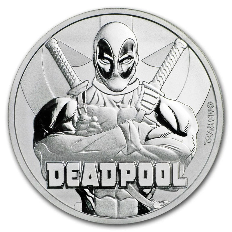 Moneda de plata Marvel Series BU de Tuvalu de 1 oz y 0,999 dólares de 2018-2